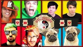 Kwebbelkop & Jelly vs. JackSepticEye & Markiplier vs. Dan & Phil vs. Darcie & Ellie