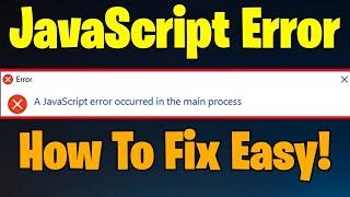 Discord JavaScript Error - How to Fix A Fatal JavaScript Error Occurred Easy  2021