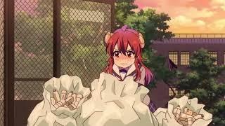 Yuko finding her statue from the recycle bags  The Demon Girl Next Door Ep 8 English Dub