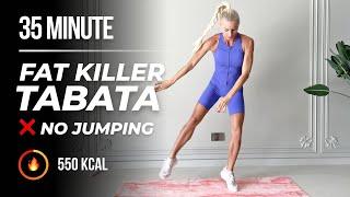 35MIN No Jumping Fat Killer Tabata - WarmUp  Legs & Glutes  Functional Cardio  Arms & Core  ABS