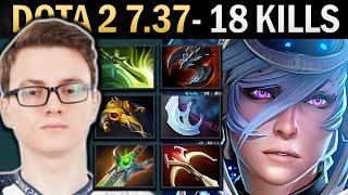 Luna Gameplay Miracle with Satanic and 18 Kills - Dota 2 7.37