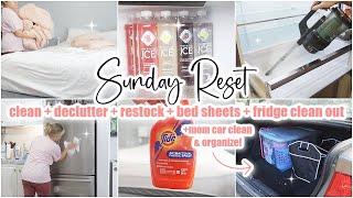 SUNDAY RESET \\ WHOLE HOUSE CLEAN + DECLUTTER + GROCERY HAUL + RESTOCKING \\ CLEANING MOTIVATION