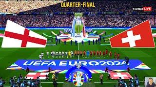 England Vs Switzerland - UEFA Euro 2024 - Quarter Final  Full Match  Realistic PES Gameplay