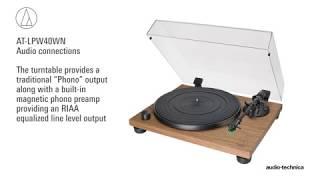 AT-LPW40WN Setup  Fully Manual Belt-Drive Turntable