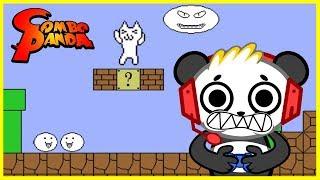 Cat Mario MOST FRUSTRATING GAME EVER Lets Play With Combo Panda