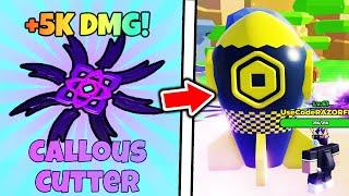 I Used BEST CALLOUS CUTTER and NUKES To Become BEST PLAYER in Roblox Ninja Cutter Simulator..