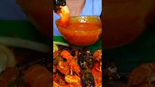 Seafood Shrimp asmr #shorts #asmr #Shrimp #seafood  #mukbang #food