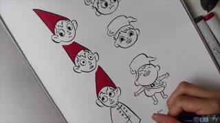 Over the Garden Wall Time-lapse Drawing