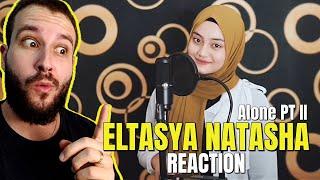 ALONE PT II - Alan Walker ft. Ava Max Cover By Eltasya Natasha  LYRICS   REACTION