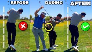 He Said Goodbye To Early Extension With This EASY Pelvis Move Live Golf Lesson