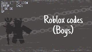 Robloxian High School Codes Boys