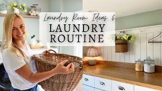 My Cozy Cottage Laundry Room and Laundry Routine Simple Organized Laundry Systems that work