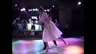 Frankie Manning dances with Loren Schoenbergs Big Band