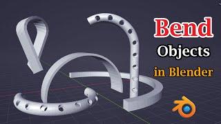 How to Bend Objects In Blender  Simple Deform Modifier  All Settings Explained With Examples