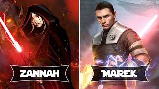 Versus Series Darth Zannah vs Galen Marek