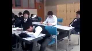 Asian Kid Gets Slapped While Sleeping In Class - Funniest Thing Ever