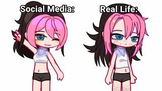 Girls In Social Media VS Girls in Real life ️