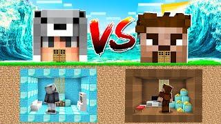 FAKİR VS ZENGİN SIĞINAK TSUNAMİ  - Minecraft