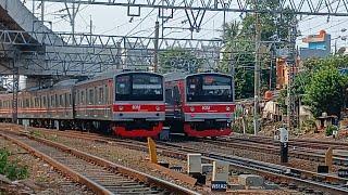 BANYAKNYA KERETA DI STASIUN CENTRAL MANGGARAI   Kompilasi Hunting KRL & Kereta Api Di Manggarai