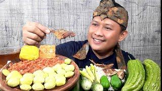 LALAP JENGKOL MUDA MENTAH MUKBANG MAKANAN KHAS SUNDA