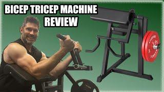 GMWD Bicep Preacher Curl and Tricep Extension Machine Review - Plate Loaded - Home Garage Gym