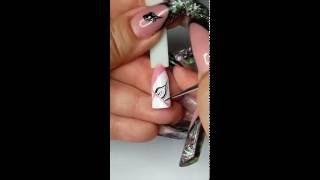 Юлия Билей -  Тонкая кисть 1  Julia Biley - All about the fine brush for nail art Part 1 Periscope