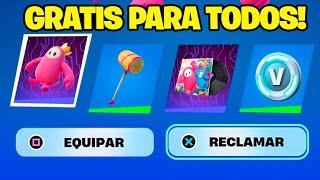 Como CONSEGUIR GRATIS TODAS las RECOMPENSAS de FALL GUYS en FORTNITE *GRATIS PARA TODOS*