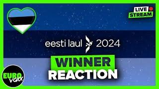 EESTI LAUL 2024 FINAL WINNER & RESULTS REACTION  Estonia Eurovision 2024