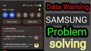 Data Warning Problem Solving All Android mobile  data warning notification kaise hataye