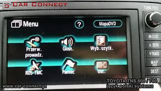 Toyota język polski polskie menu mapy aktualizacja nawigacji lektor