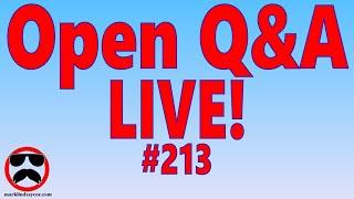 Live Q&A #213 – Open Q&A - Moisture Content