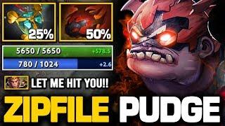 OMG TOUGHEST Pudge With Cancer Items Build 75% Health Regen AMP By Zipfile  Pudge Official