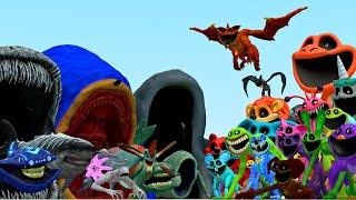 All Smiling Critters Poppy Playtime Chapter 3 Vs All Sea Eater Monsters Family In Garrys Mod