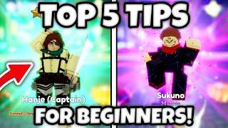 TOP 5 TIPS FOR BEGINNERSRETURNING PLAYERS TO ANIME ADVENTURES  Anime Adventures