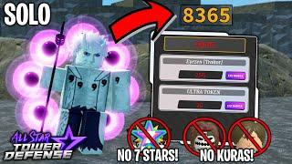 Solo Gauntlet Feat. 6 Star Obito 8k-9k+ Seconds *No 7 Stars*  All Star Tower Defense ROBLOX