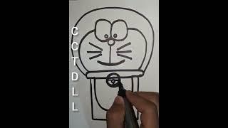 How to draw a doremon. #doraemon #cartoon #viral #shortvideo #trending #drawing