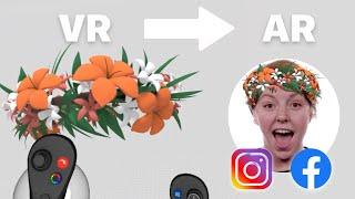 Create an AR Selfie Filter Using VR Gravity Sketch and Spark AR Tutorial