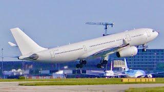 4K RR TRENT 700 ROAR Departure  AirTanker Airbus A330-243 at Manchester Airport  G-VYGK