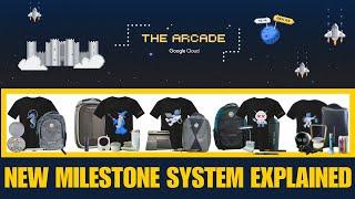 Google Cloud Arcade New Milestone System Explained  Free Swags & Goodies  More Bonus Point