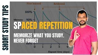Spaced Repetition Technique  The best way to remember everything you study