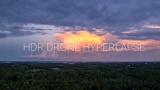 HDR Drone Hyperlapse of Clouds Sunsets and Rainbows 2