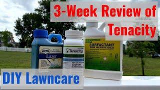 Tenacity 3-week review of Tenacity application for DIY lawncare