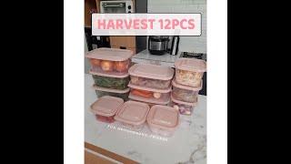 Harvest Set of 12 Food Storage Multifungsi Inceran Emak emak Food Container for Preparation food