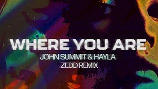 John Summit & Hayla - Where You Are Zedd Remix Official Lyric Visualizer