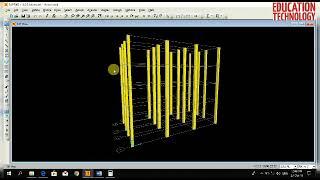 Analysis of Multistorey frame in SAP2000  Structural analysis software