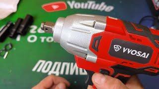 VVOSAI WS-L5-DI-3P-SX 600NM cordless impact wrench review disassembly test.