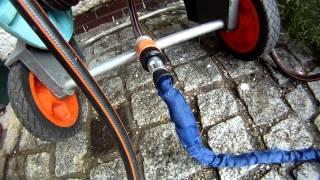 Flexible water hose defect in seal