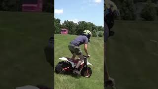 HUGE AIR with 80s Fat Tire motorcycle