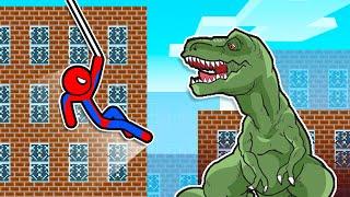 Stickman VS Minecraft Spiderman Battle - AVM Shorts Animation