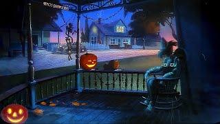 1950s Trick or Treat  Sitting on a porch on Halloween night w Oldies music playing in another room